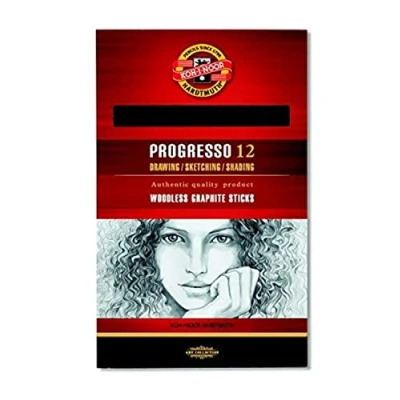 Image of KOH I NOOR Progresso 4B Woodless Graphite Pencil (Box of 12)