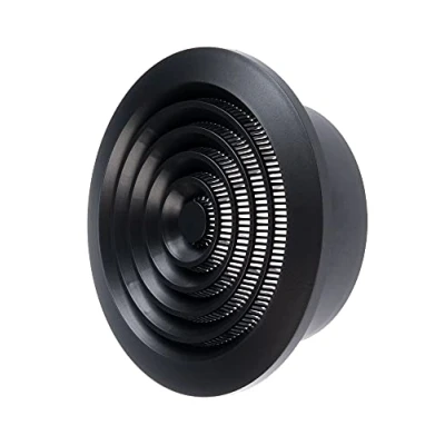 Image of Steinberg14 Anthracite Ø 125mm / 5 inch Round Ventilation Grille with Insect Protection Air Vent/Cover