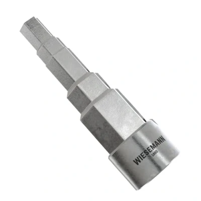 Image of Universal Step Wrench with Inner Square 1/2&quot; 5 Stage for Sanitary &amp; radiators by WIESEMANN 1893 I 81116
