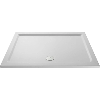 Image of 1300 x 800mm Premium Slip Resistant Rectangular Shower Tray White
