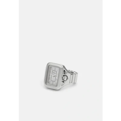Image of Fossil Raquel Watch Ring silvercoloured, Women&#039;s, Size: One Size, Silver coloured