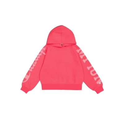 Image of Champion Girl&#039;s Legacy Graphic Shop G (405022) Ultra Light Soft Compact Powerblend Fleece Hooded Sweatshirt, Purple (VS036), 7 8 Years