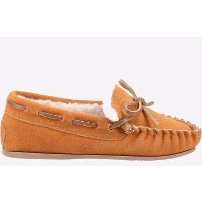 Image of Hush Puppies Addison Slipper, Tan, 13 UK Child