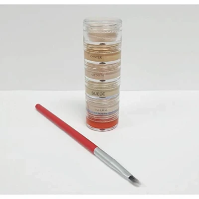 Image of Veil Cover Cream Veins Concealer &amp; Colour Corrector Stack with Setting powder Brush (Light)