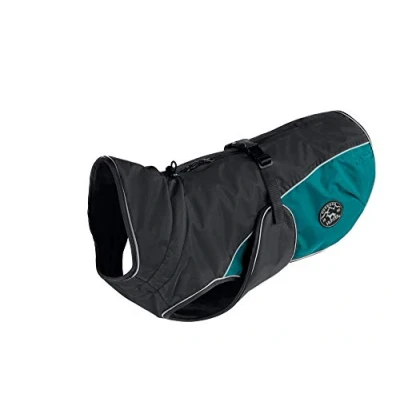 Image of HUNTER Dog Coat Uppsala Cozy, 50 cm anthracite/teal