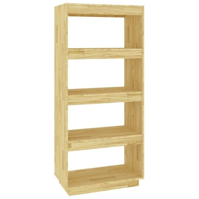 Image of vidaXL Book Cabinet/Room Divider 60x35x135 cm Solid Pinewood