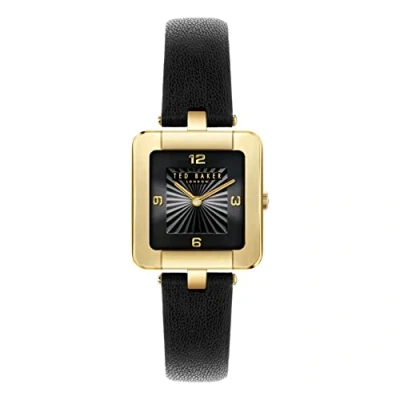 Image of Ted Baker Women&#039;s Fleure Black Dial Leather Strap BKPFLS302