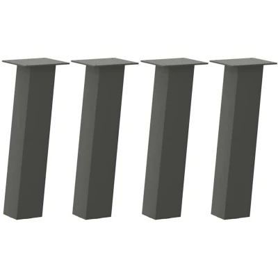 Image of vidaXL Coffee Table Legs 4 pcs Anthracite 30 cm Steel