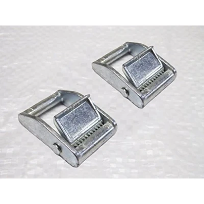 Image of Pressed Cam Buckles 25MM x2 (250KG Zinc Plated Metal Cambuckle Tie Down Flap Clip)