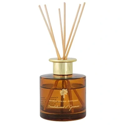 Image of 200ml Sandalwood &amp; Jasmine Glass Reed Diffuser By Nicola Spring