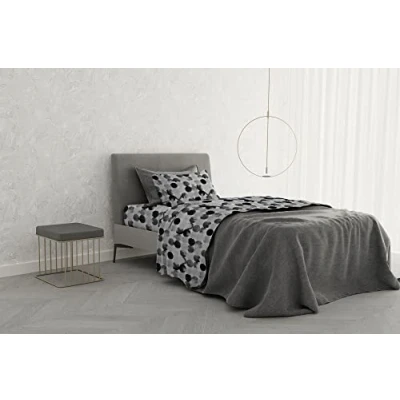 Image of Italian Bed Linen MB Home Basic “Dafne Sheet Set, Byblos, Single