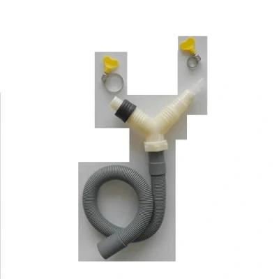 Image of Drainage tee Adapter Pipe Fitting for Washing Machine Dryer Drain with Extended Hose Length 0.3m Replacement Part