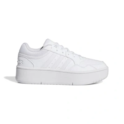 Image of adidas Hoops 3.0 Bold Shoes, Cloud White/Cloud White/Pink, 10 UK