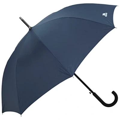 Image of Trespass Umbrella Button Release to Open Inner Print Fibreglass Ribs Rainstorm