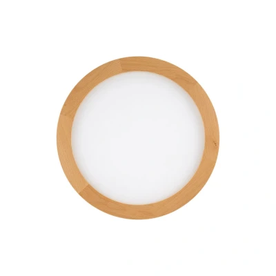 Image of TK Lighting Aqua LED panel, beech, Ø 32.5 cm, 24 W