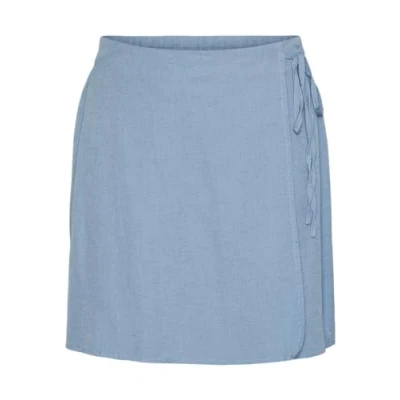 Image of PIECES Women&#039;s PCKAREN HW Skirt Summer, Blue Bell, L