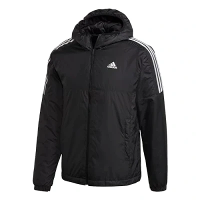 Image of adidas Men&#039;s Essentials Insulated Hooded Jacket, Black, S