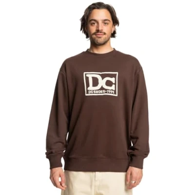 Image of DC Shoes Pullover Sweatshirt, Men&#039;s, Size: XXL, Ctl coffee bean