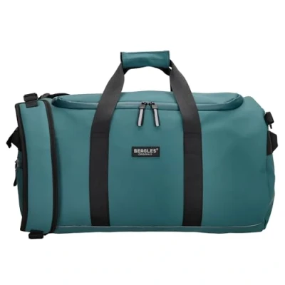 Image of Beagles Original Waterproof Travel Bag with Shoulder Strap and Convertable Rucksack 49cmx32xcmx32xcm (Petrol)