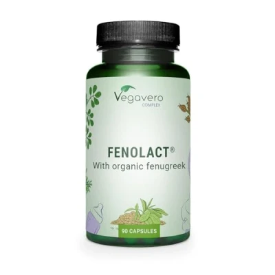 Image of Vegavero Lactation Supplement Breastfeeding Vitamins Organic Fenugreek, Iron, Folic Acid and Vitamin D NO Additives 90 Capsules Vegan