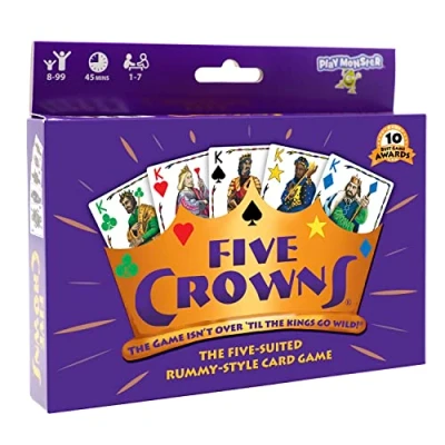 Image of PlayMonster Five Crowns Family Card Games Travel For Age 8+