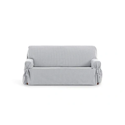 Image of Eysa Sofa Cover, Cotton, Grey, 180 230cm