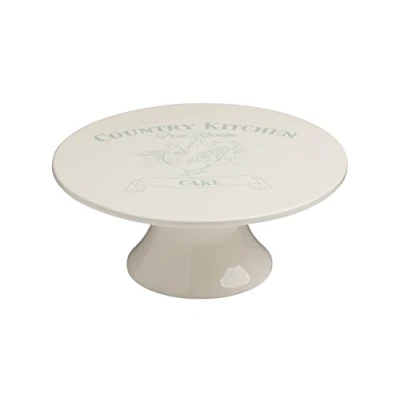 Image of Premier Housewares Kitchen Cake Stand Cream Stands Dolomite Holder Cupcake for Afternoon Tea Plate 11x25x25 cm