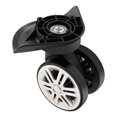 Image of Baoblaze 2 Pieces Black Replacement A19 Dual Roller Wheels Luggage Swivel Suitcase Casters Repair Accessory