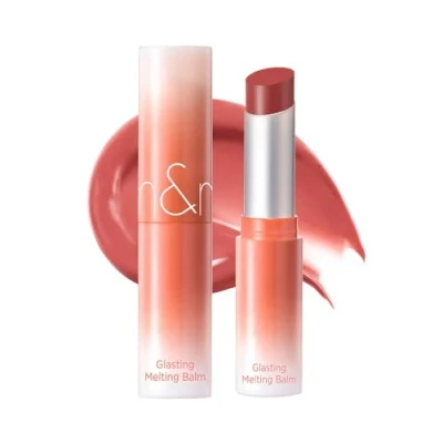 Image of rom&amp;nd Glasting Melting Balm (NEW) 6 ColorsㅣGlossy, Plumping Lips, Moisture, Translucent, Water Bomb, High Pigmented, Veganㅣ3.5g 0.12oz (14 Dear Apple)