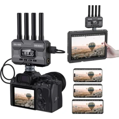 Image of Accsoon CineView SE Wireless Video Transmitter Only Dual Band Transmission,Range of 1200 ft/350m,Latency 0.05s&amp;1080P HD Video, HDMI and SDI,Support 4 Devices