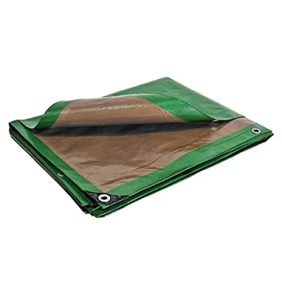 Image of Plastic Outdoor Waterproof Roof Construction Tarpaulin, 250 g/m², 5 x 8m