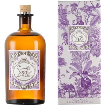 Image of Monkey 47 Schwarzwald Dry Gin in Gift Box, 50 cl