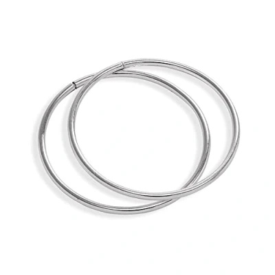 Image of Sterling Silver Lightweight Sleeper 18mm Hoop Earrings