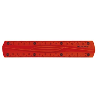 Image of Westcott E 10220 00 15 cm Flexible Ruler Assorted Colours