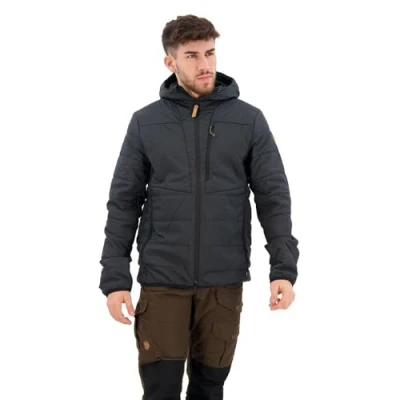 Image of Fjallraven Men&#039;s Keb Padded Hoodie M Sport Jacket, Black, S UK