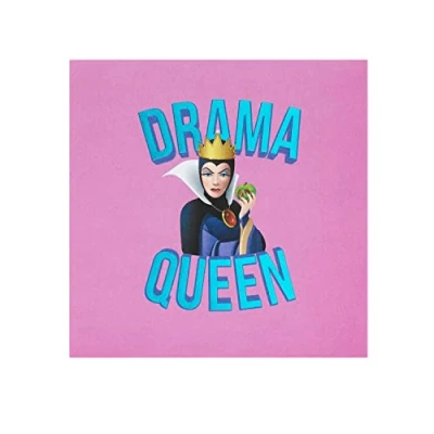 Image of UK Greetings Disney Greeting Card Snow White The Evil Queen Any Ocassion Birthday for Her Blank Inside Drama Queen, Multicolour, 678095 0 1