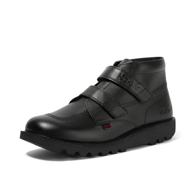 Image of Kickers Unisex&#039;s Kick Hi Vel Ankle Boot Extra Durable Comfortable Easy Fasten, Black, 7 UK