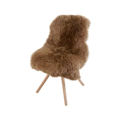 Image of Kaiser 10239 Decorative Skirt 90 100 cm Long Real Sheepskin Cappuccino Brown