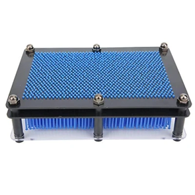 Image of Pin Toy impression plastic 3D Clone Art Sculpture Board for Children Adults Birthday Gift Toy(blue)