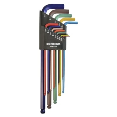 Image of BONDHUS, BLX13XLCG Colorguard BALLEND HEX Key Long Series Set 0.050&quot; 3/8&quot;, 69637