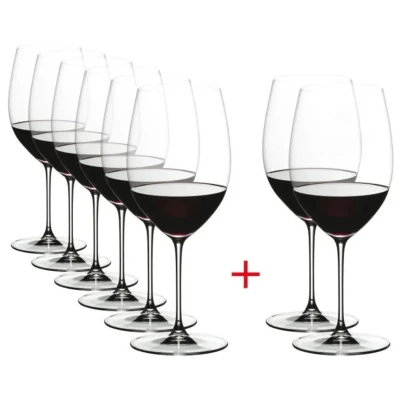 Image of Riedel Red Wine Glasses Veritas Cabernet / Merlot Pay 6 Get 8
