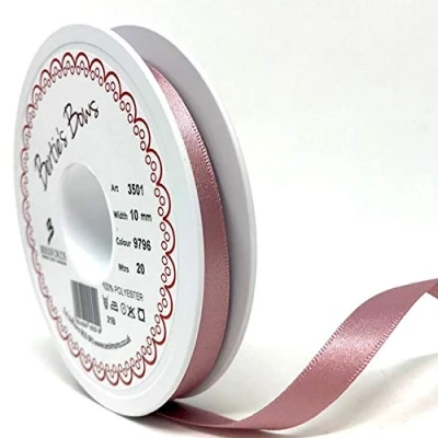 Image of Berisfords Ribbon, Polyester, Rose, 20m x 10mm