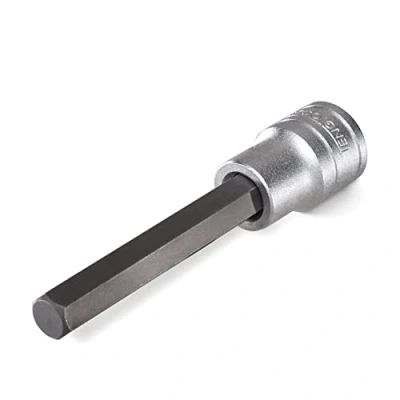 Image of Teng Tools 5MM 1/2 Inch Drive Metric Hex 3.9 Extra Long Chrome Vanadium Socket Mechanic Tool Hand M122505 C