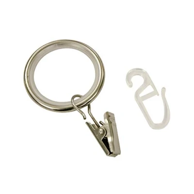Image of Gardinia 19mm Stainless Steel Effect Curtain Rings 32071