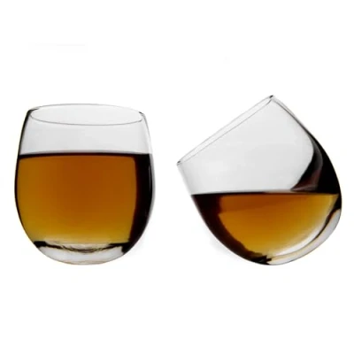 Image of Bar Originale Glass Whiskey Rockers Clear, Set of 2