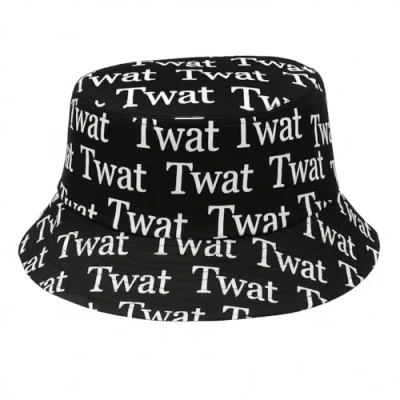 Image of ARG Unisex Cotton Bucket hat Summer Travel Festival Sun Fisherman Hats Reversible (TWAT Black)