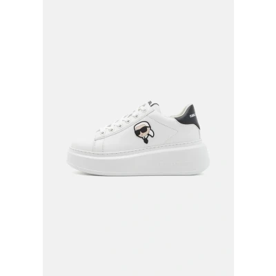 Image of KARL Lagerfeld Anakapri LACE Trainers, Women&#039;s, Size: 2, White Leather