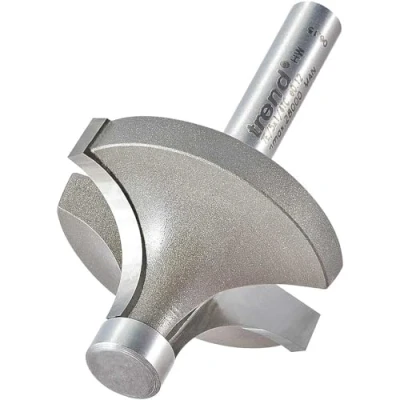 Image of Trend Professional Pin Guided Round Over Router Cutter, 12.7mm Radius, 1/4 Inch Shank, Tungsten Carbide Tipped, 7E/5X1/4TC