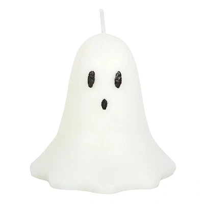 Image of Halloween Boo Ghost Shaped Candle Large, Long Burning Candles for Spooky Decor