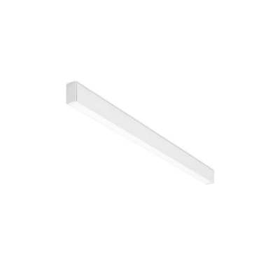 Image of Ilo LED Linear Flush Ceiling Light Matt White 120cm 2635lm 3000K